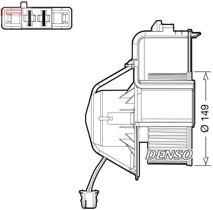 Obrázok Vnútorný ventilátor DENSO  DEA05007