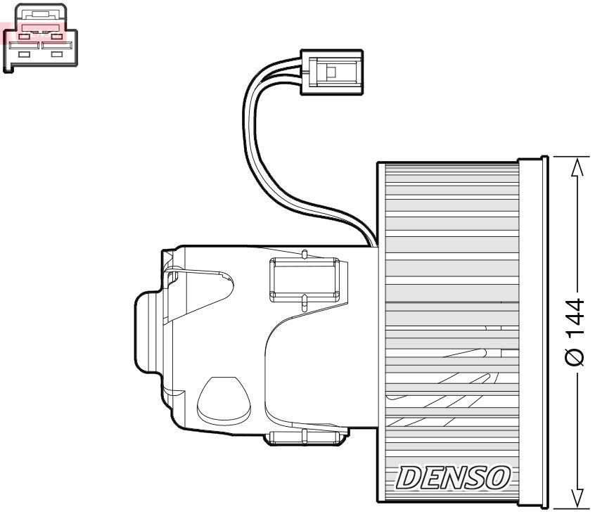 Obrázok Vnútorný ventilátor DENSO  DEA05008