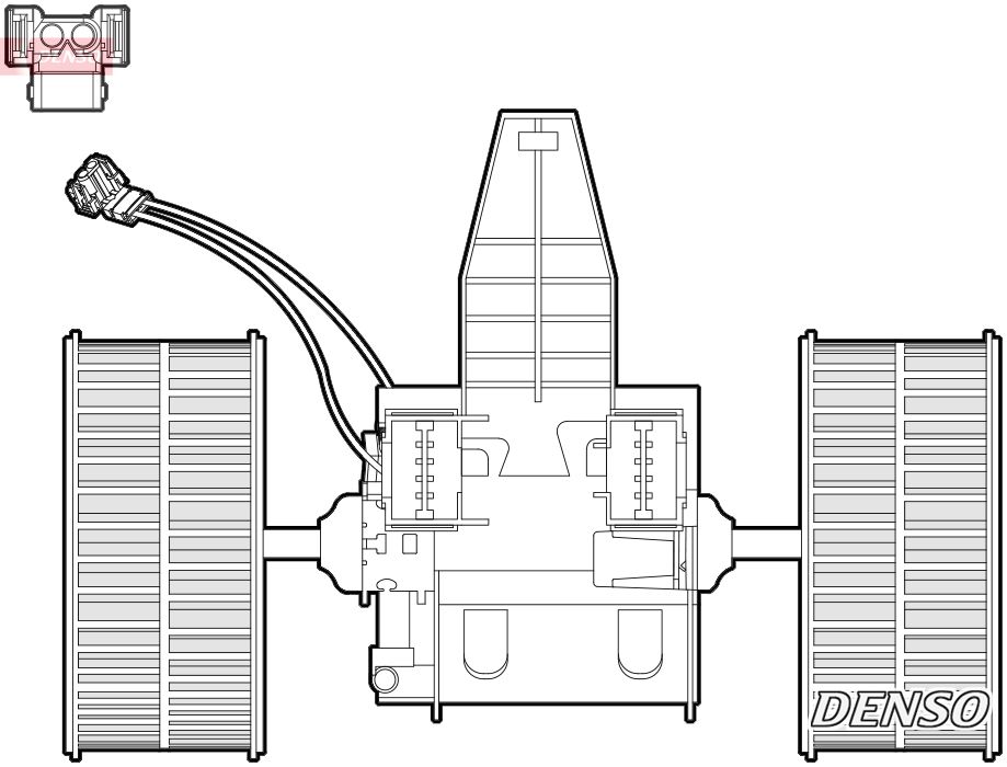 Obrázok Vnútorný ventilátor DENSO  DEA05009
