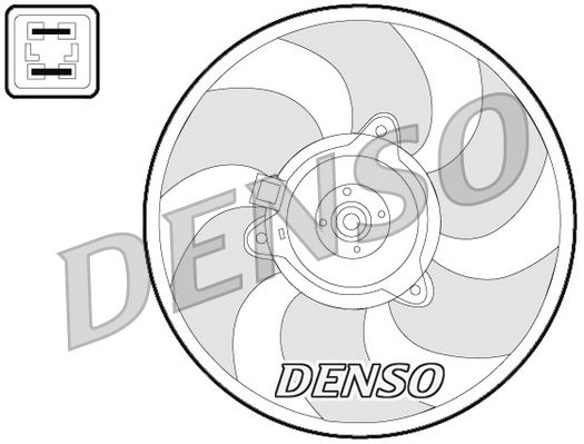 Obrázok Ventilátor chladenia motora DENSO  DER07008