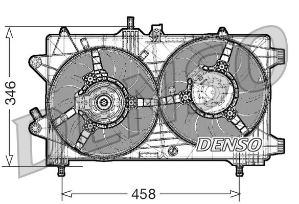 Obrázok Ventilátor chladenia motora DENSO  DER09044