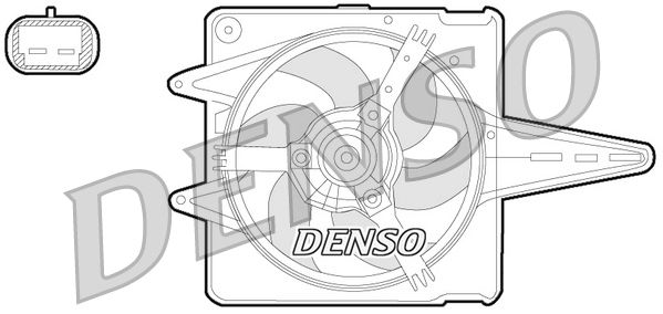 Obrázok Ventilátor chladenia motora DENSO  DER09056