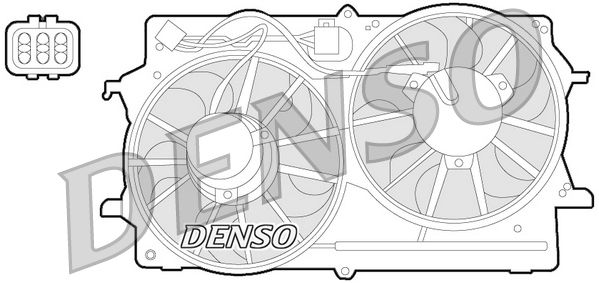 Obrázok Ventilátor chladenia motora DENSO  DER10007