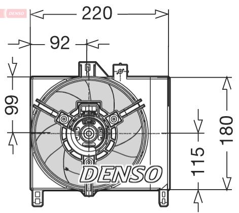 Obrázok Ventilátor chladenia motora DENSO  DER16003