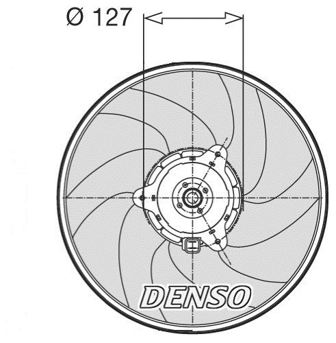 Obrázok Ventilátor chladenia motora DENSO  DER21003