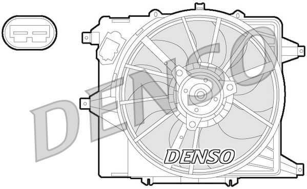 Obrázok Ventilátor chladenia motora DENSO  DER23003