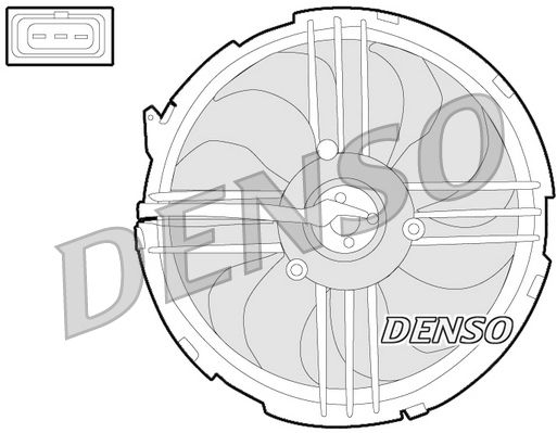 Obrázok Ventilátor chladenia motora DENSO  DER32009