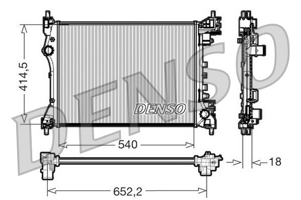 Obrázok Chladič motora DENSO  DRM01005