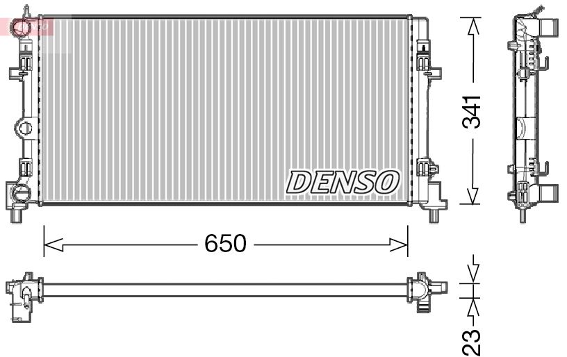 Obrázok Chladič motora DENSO  DRM02015