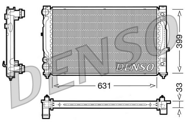 Obrázok Chladič motora DENSO  DRM02030