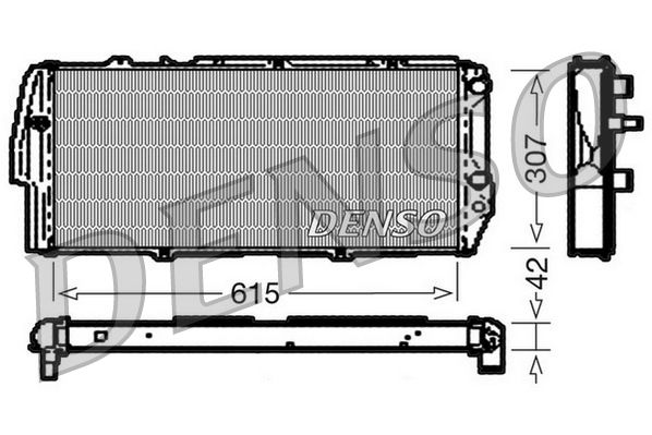 Obrázok Chladič motora DENSO  DRM02040