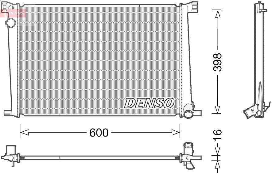 Obrázok Chladič motora DENSO  DRM05007