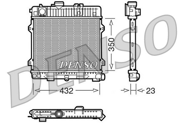 Obrázok Chladič motora DENSO  DRM05024