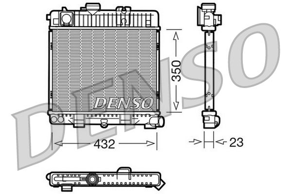 Obrázok Chladič motora DENSO  DRM05026