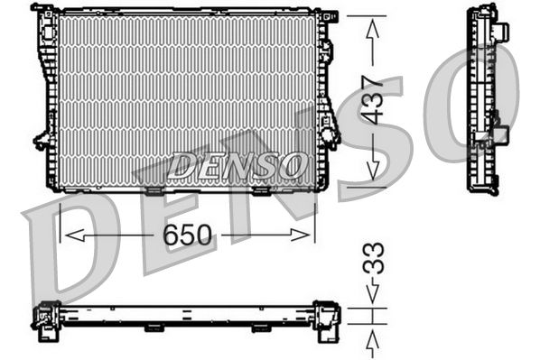Obrázok Chladič motora DENSO  DRM05067
