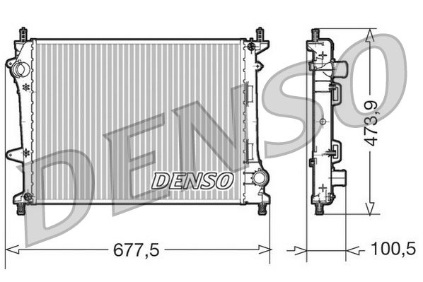 Obrázok Chladič motora DENSO  DRM09037