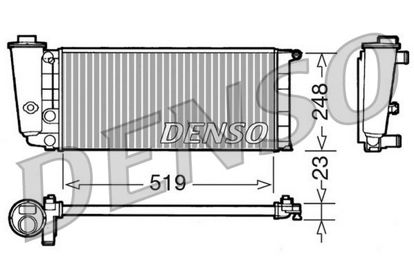 Obrázok Chladič motora DENSO  DRM09080