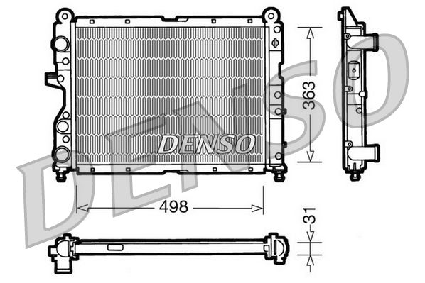 Obrázok Chladič motora DENSO  DRM09131