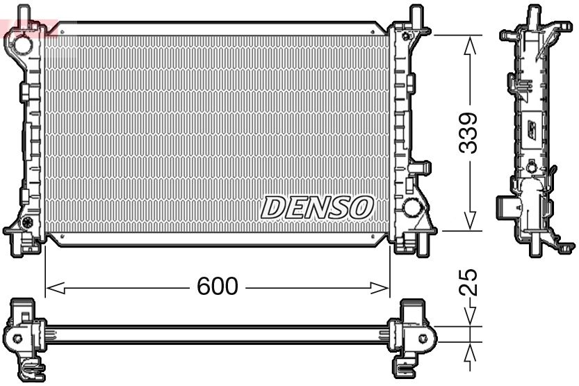 Obrázok Chladič motora DENSO  DRM10003