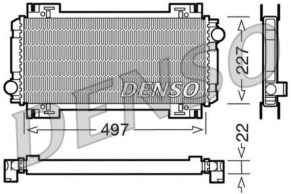 Obrázok Chladič motora DENSO  DRM10032