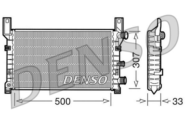 Obrázok Chladič motora DENSO  DRM10035