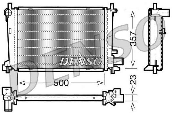 Obrázok Chladič motora DENSO  DRM10038