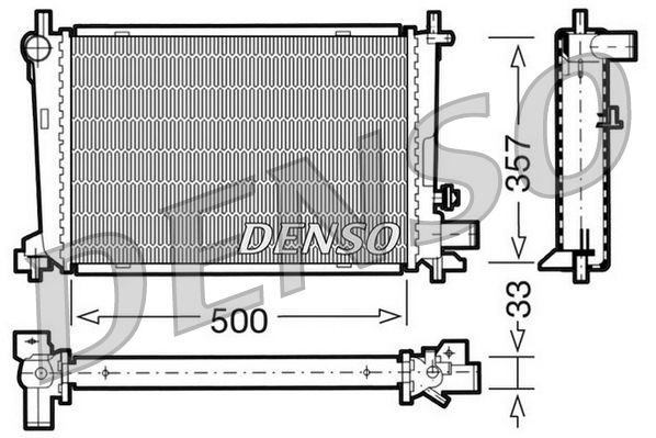Obrázok Chladič motora DENSO  DRM10039