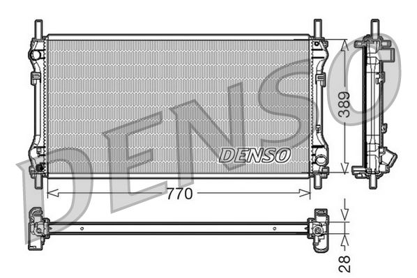 Obrázok Chladič motora DENSO  DRM10104