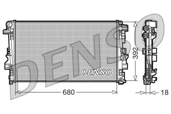 Obrázok Chladič motora DENSO  DRM17012