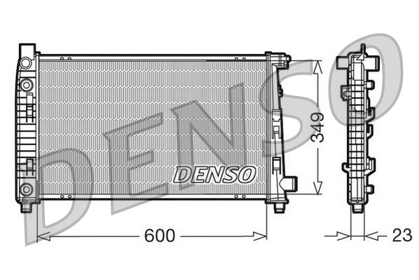Obrázok Chladič motora DENSO  DRM17102