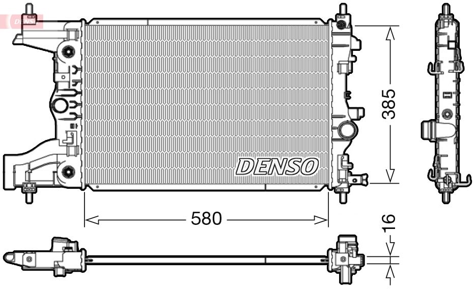 Obrázok Chladič motora DENSO  DRM20005