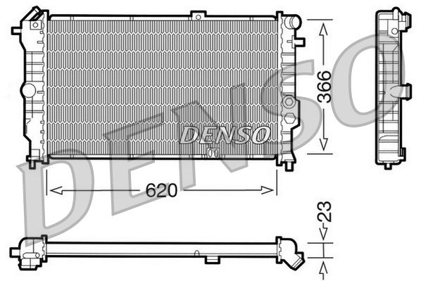 Obrázok Chladič motora DENSO  DRM20020