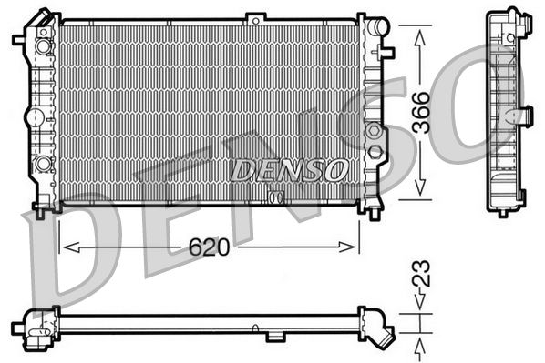 Obrázok Chladič motora DENSO  DRM20022