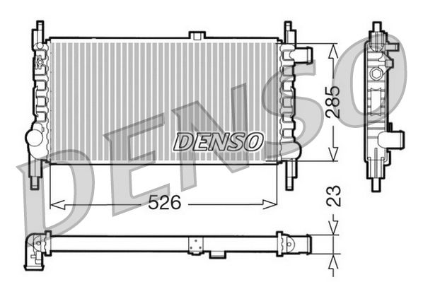 Obrázok Chladič motora DENSO  DRM20035