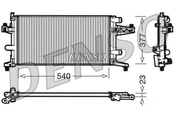 Obrázok Chladič motora DENSO  DRM20040