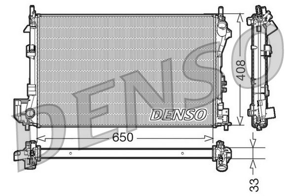 Obrázok Chladič motora DENSO  DRM20087