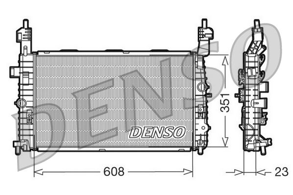 Obrázok Chladič motora DENSO  DRM20093