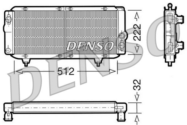 Obrázok Chladič motora DENSO  DRM21001