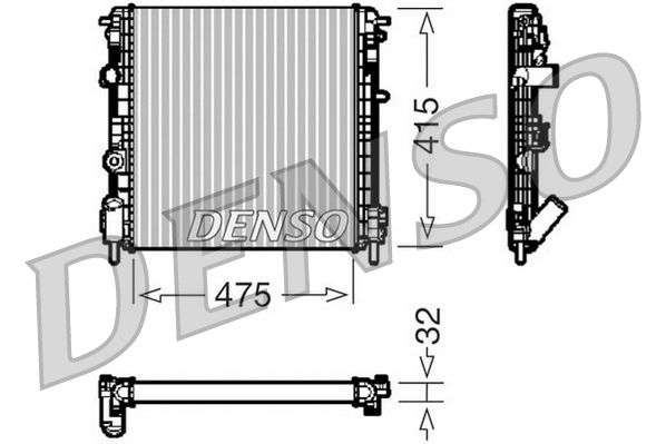 Obrázok Chladič motora DENSO  DRM23014