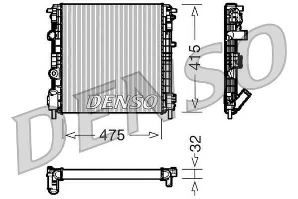 Obrázok Chladič motora DENSO  DRM23015