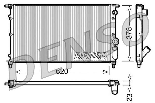 Obrázok Chladič motora DENSO  DRM23022