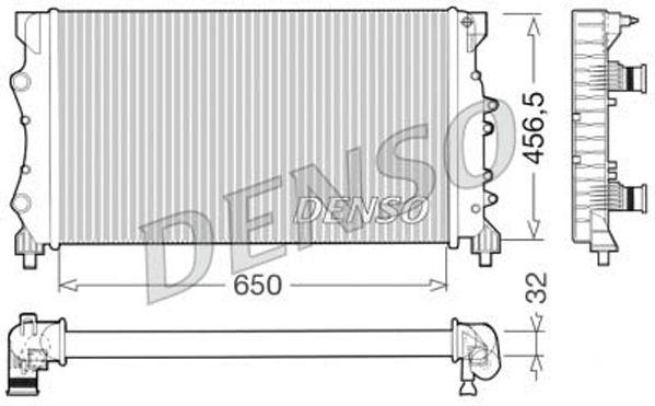Obrázok Chladič motora DENSO  DRM23025
