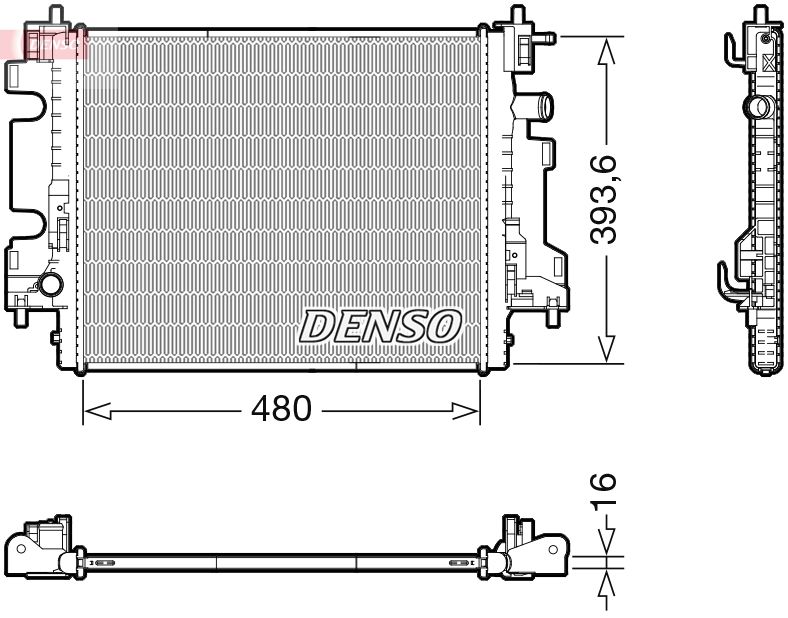 Obrázok Chladič motora DENSO  DRM23113