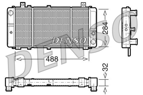 Obrázok Chladič motora DENSO  DRM27001