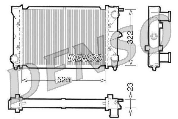 Obrázok Chladič motora DENSO  DRM32003