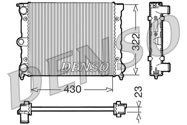 Obrázok Chladič motora DENSO  DRM32022
