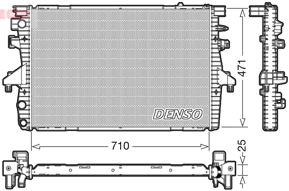 Obrázok Chladič motora DENSO  DRM32039