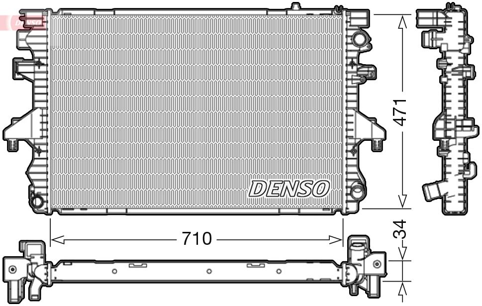 Obrázok Chladič motora DENSO  DRM32040
