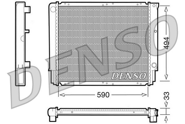 Obrázok Chladič motora DENSO  DRM33050