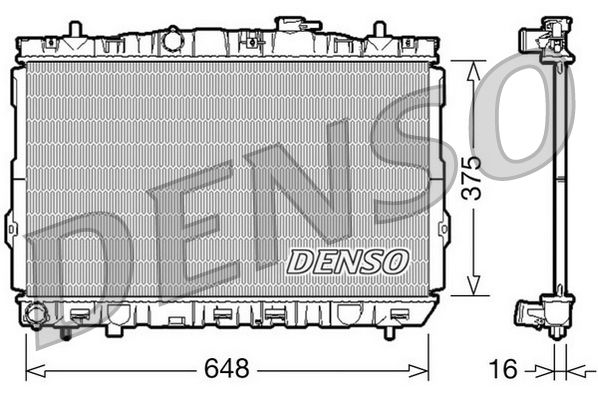 Obrázok Chladič motora DENSO  DRM41001